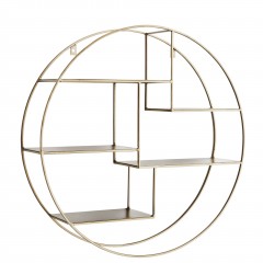 IRON SHELF ROUND BRASS 